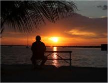 Sonnenuntergang auf dem Campground