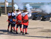 Wachabl�sung in Fort Augustine