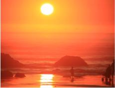 Sonnenuntergang bei Westport